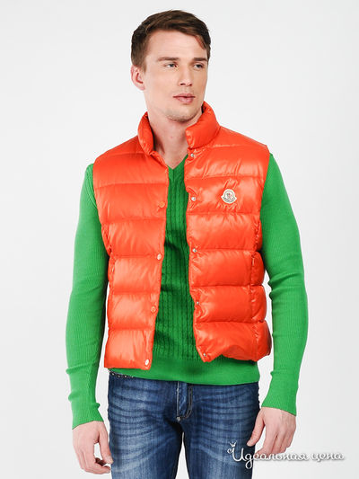 Жилет Moncler, цвет цвет оранжевый
