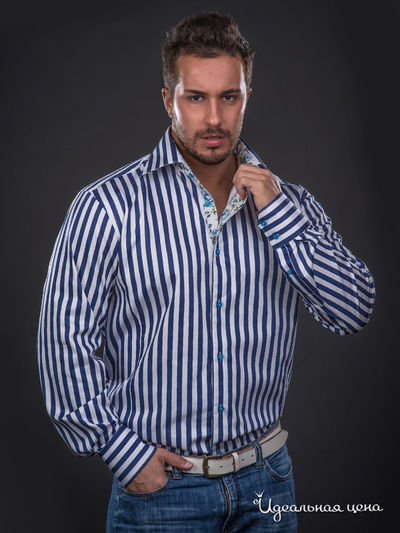 Рубашка Jess France, цвет цвет белый / синий