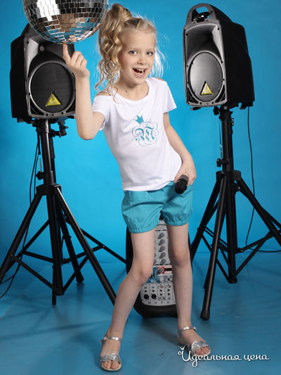 Блуза Мадама, цвет цвет белый / бирюзовый