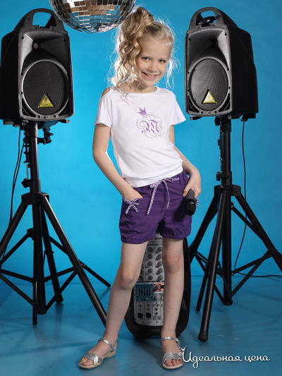 Блуза Мадама, цвет цвет белый / фиолетовый