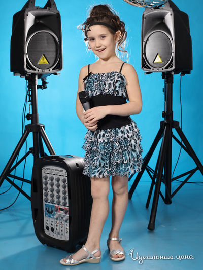 Блуза Мадама, цвет цвет бирюзовый / черный