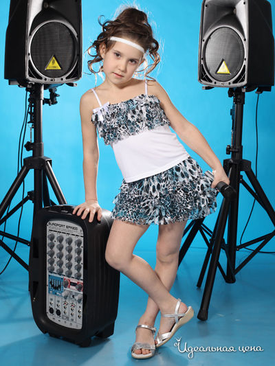 Блуза Мадама, цвет цвет белый / бирюзовый