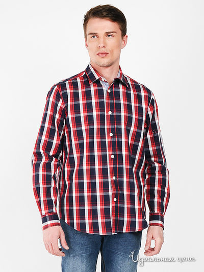 Рубашка Top Secret, цвет цвет темно-синий / красный