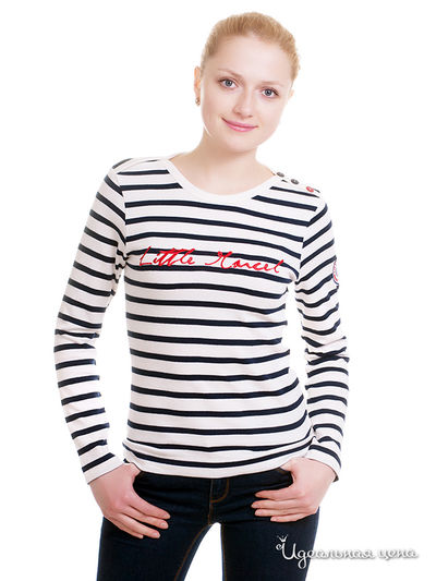 Лонгслив Little Marcel, цвет цвет темно-синий / экрю