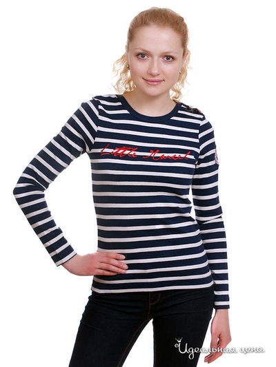 Лонгслив Little Marcel, цвет цвет темно-синий / экрю