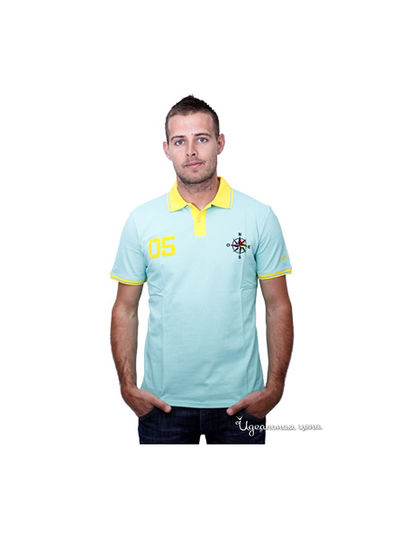 Футболка Little Marcel, цвет цвет бирюзовый