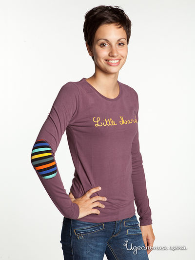 Лонгслив Little Marcel, цвет цвет инжир