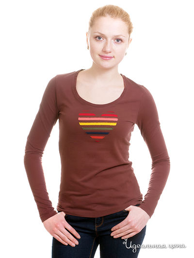 Лонгслив Little Marcel, цвет цвет шоколадный