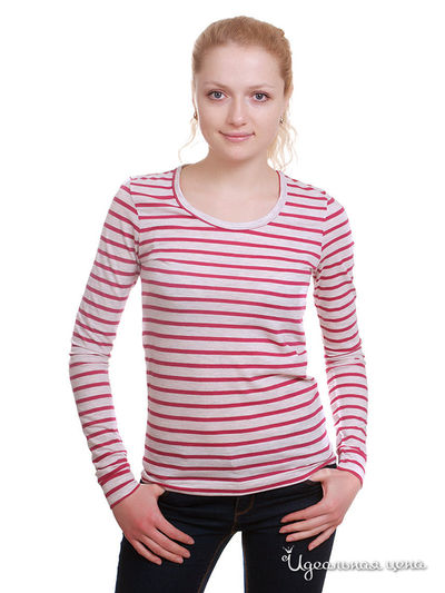 Лонгслив Little Marcel, цвет цвет экрю / красный