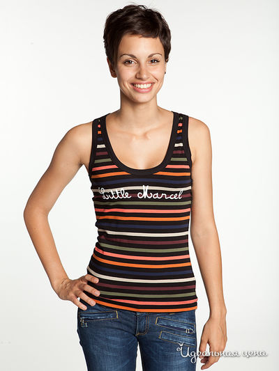 Майка Little Marcel, цвет принт полоска