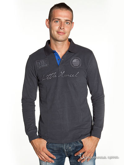 Футболка Little Marcel, цвет цвет пепельно-серый