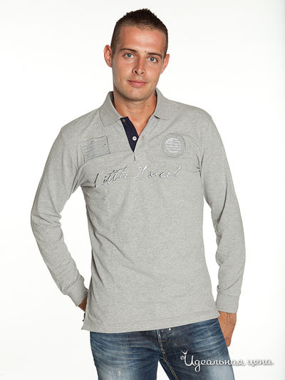 Футболка Little Marcel, цвет цвет серый меланж