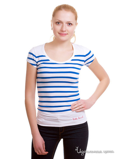 Футболка Little Marcel, цвет цвет синий / белый