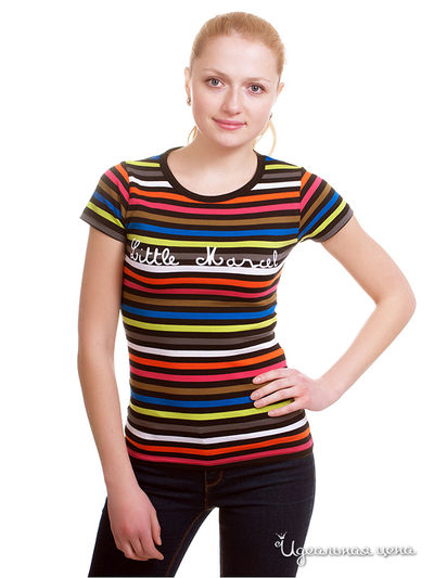 Футболка Little Marcel, цвет принт полоска