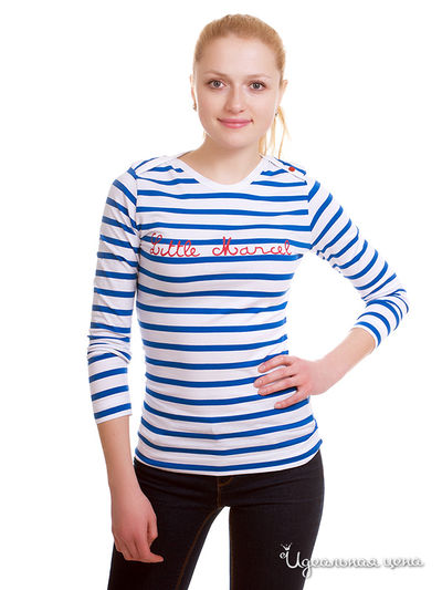 Лонгслив Little Marcel, цвет цвет синий / белый