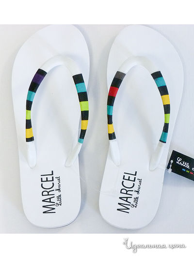 Вьетнамки Little Marcel, цвет цвет белый