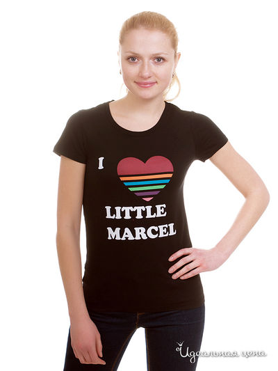 Футболка Little Marcel, цвет цвет черный