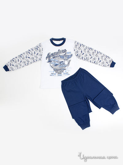 Пижама Lucky Time, цвет цвет белый / синий