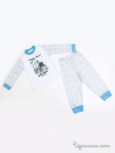 Пижама Lucky Time, цвет цвет белый / голубой