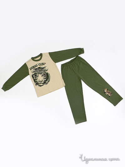 Пижама Lucky Time, цвет цвет бежевый / оливковый