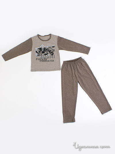 Пижама Lucky Time, цвет цвет бежево-коричневый