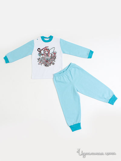 Пижама Lucky Time, цвет цвет светло-бирюзовый / белый