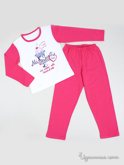 Пижама Lucky Time, цвет цвет сливок / малиновый