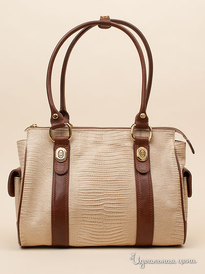 Сумка Leo Ventoni, цвет цвет бежевый / коричневый