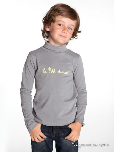 Водолазка Le Petit Marcel для мальчика, цвет серый меланж