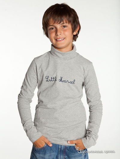 Водолазка Little Marcel для мальчика, цвет серый меланж