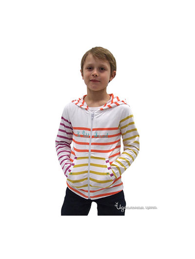 Кардиган Le Petit Marcel, цвет цвет белый / принт полоска