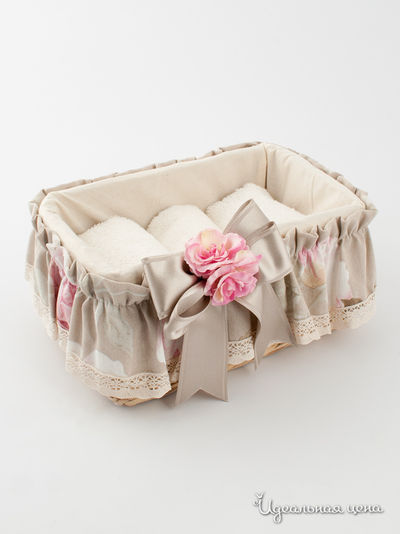 Корзина Creazioni Artistiche, цвет цвет серо-розовый