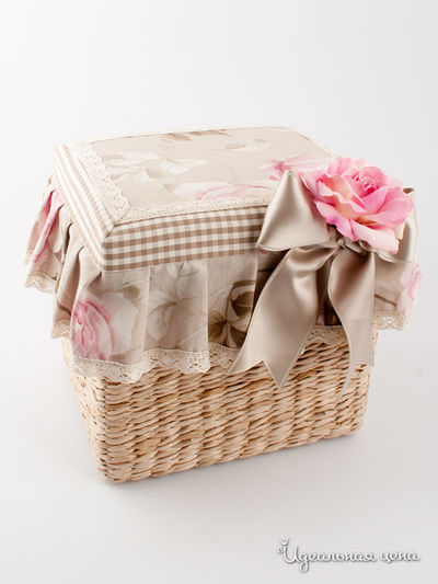 Корзина Creazioni Artistiche, цвет цвет серо-розовый