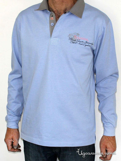 Футболка-поло Thalassa, цвет цвет голубой