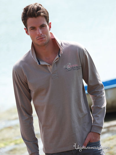 Футболка-поло Thalassa, цвет цвет серо-коричневый