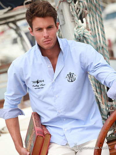 Рубашка Thalassa, цвет цвет голубой