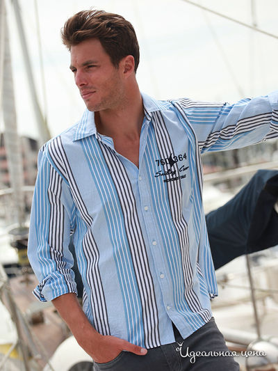 Рубашка Thalassa, цвет цвет голубой / темно-синий