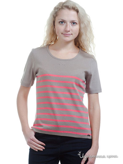 Футболка Thalassa, цвет цвет коричневый / светло-розовый