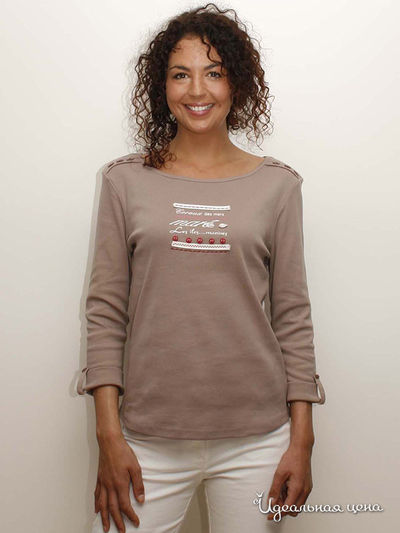 Лонгслив Thalassa, цвет цвет серо-коричневый