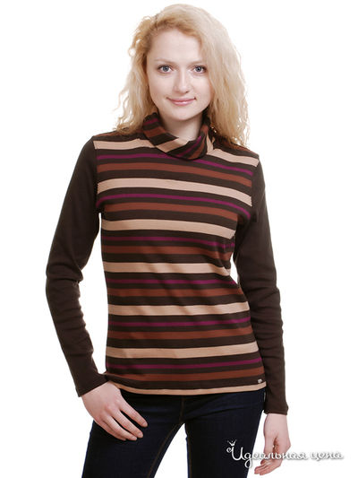 Футболка Thalassa, цвет цвет каштановый