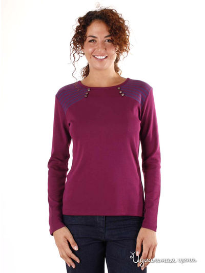 Футболка Thalassa, цвет цвет смородина / ежевичный