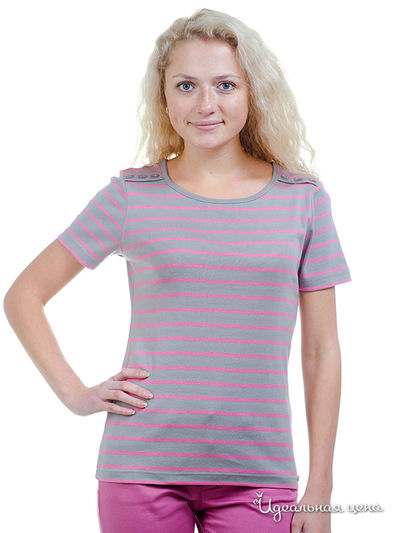 Футболка Thalassa, цвет цвет серый / гортензия