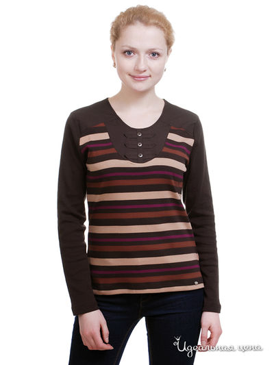 Футболка Thalassa, цвет цвет каштановый