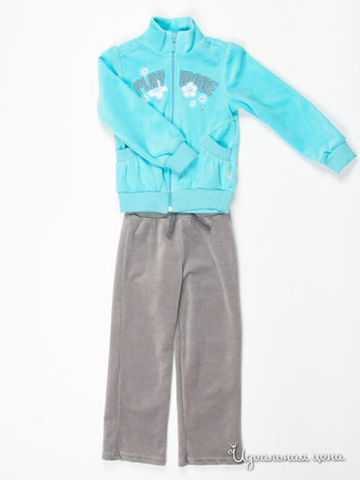 Комплект (джемпер и брюки) Бемби, цвет цвет бирюзовый /серый