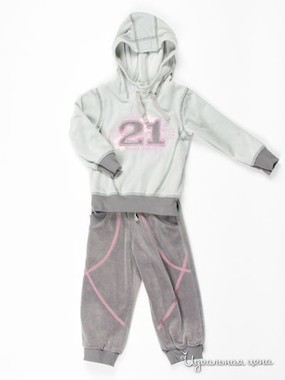 Комплект (джемпер и брюки) Бемби, цвет цвет серый / розовый