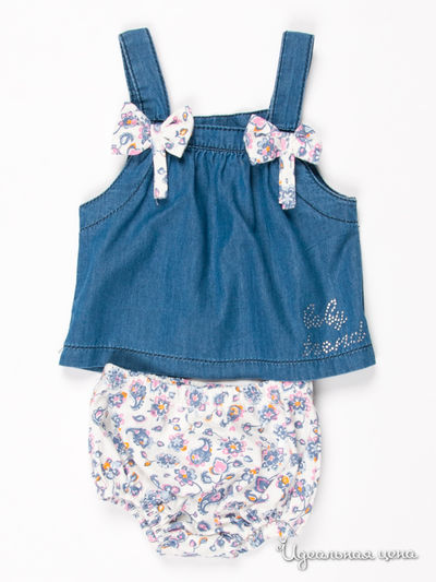 Комплект (майка, трусы) Baby Trend, цвет цвет голубой / молочный