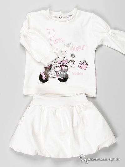 Комплект (лонгслив и юбка) Bestido, цвет цвет кремовый