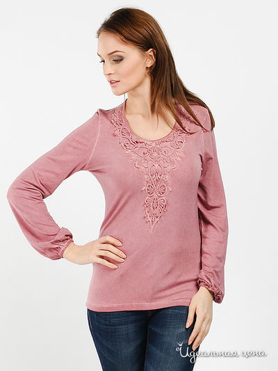 Лонгслив Passport, цвет цвет розовый