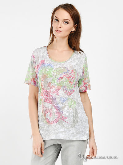 Футболка Passport, цвет цвет серый / мультиколор