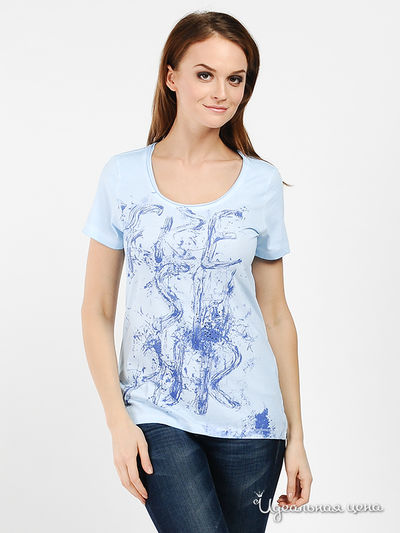 Футболка Passport, цвет цвет голубой